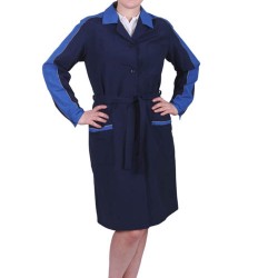 Халат "Жасмин" женский (т.синий/василек)