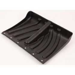 Лопата снеговая п/э "Крепыш", оц/накладка, б/черенка 440х315мм