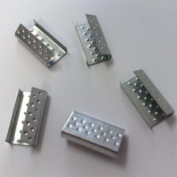 Скрепа металлическая для ленты ПП 16мм (оцинк.)(1000шт) Скрепа металлическая для ленты ПП 16мм (оцинк.)(1000шт)