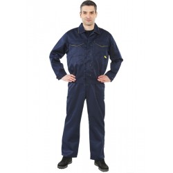 Костюм "Дока" с брюками (т.синий/желтый)