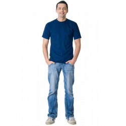 Футболка серо-синяя плотность 160 г/кв.м., х/б-100 % Узбекистан