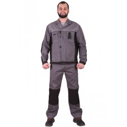 Костюм "Город" с полукомбинезоном (т.сер/св.сер/черн)