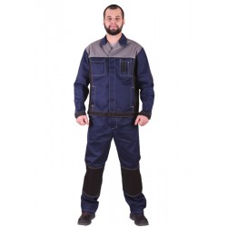 Костюм "Город" с полукомбинезоном (т.син/св.сер/черн)