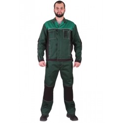 Костюм "Город" с полукомбинезоном (т.зел/св.зел/черн)
