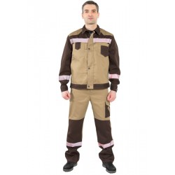 Костюм "Гудзон" с брюками (бежевый/коричневый)