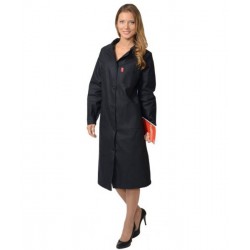 Халат х/б диагональ, женский тёмный Халат х/б диагональ, женский тёмный