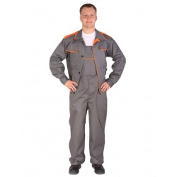 Костюм "Актуал" с полукомбинезоном (т.серый/оранжевый) Костюм "Актуал" с полукомбинезоном (т.серый/оранжевый)