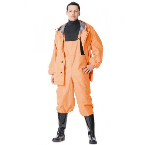 Костюм "РЫБАК": куртка, полукомбинезон (тк. "Грета" прорезиненная) оранжевый