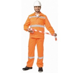 Костюм "МАГИСТРАЛЬ-СТАНДАРТ": куртка, брюки оранжевый с СОП