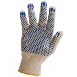Перчатки трикотажные 5-ти нитка с ПВХ (точка)