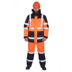Костюм мужской "Модуль" (т.синий/оранжевый)