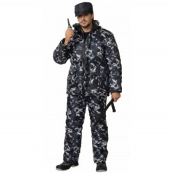 Костюм "ОХРАННИК" зимний c пк КМФ серый Костюм "ОХРАННИК" зимний c пк КМФ серый